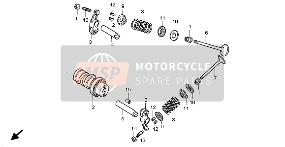 Honda ANF125 2008 NOCKENWELLE & VENTIL für ein 2008 Honda ANF125